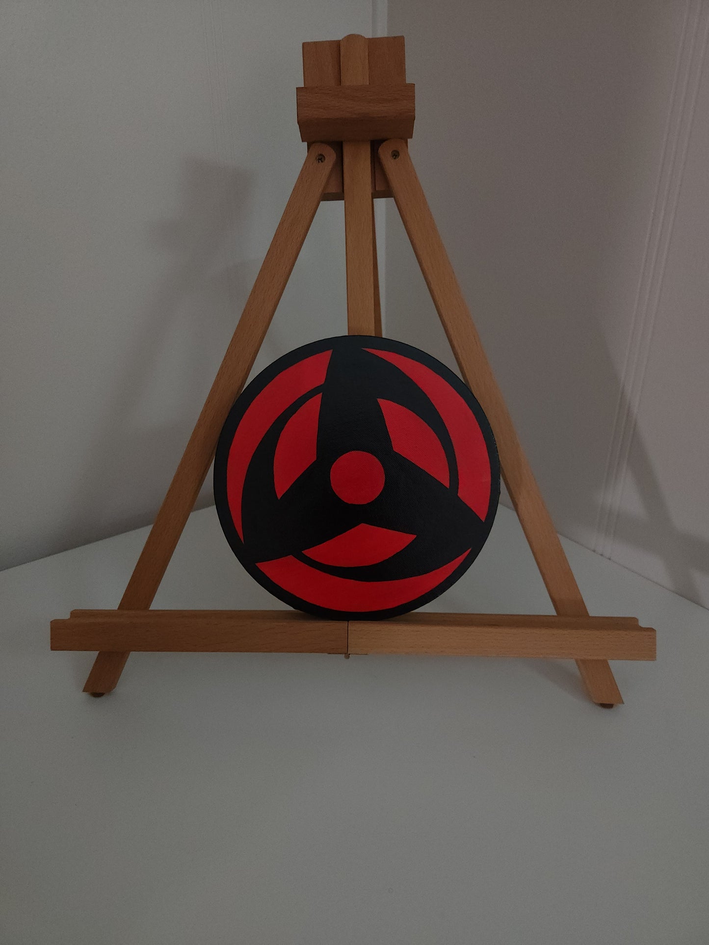 Obito Uchiha Mangekyo Sharingan Handmade Acrylic Anime Painting