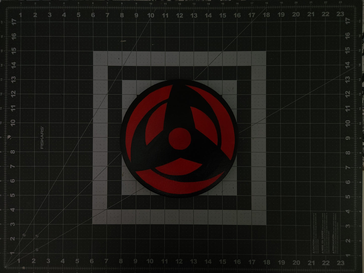 Obito Uchiha Mangekyo Sharingan Handmade Acrylic Anime Painting