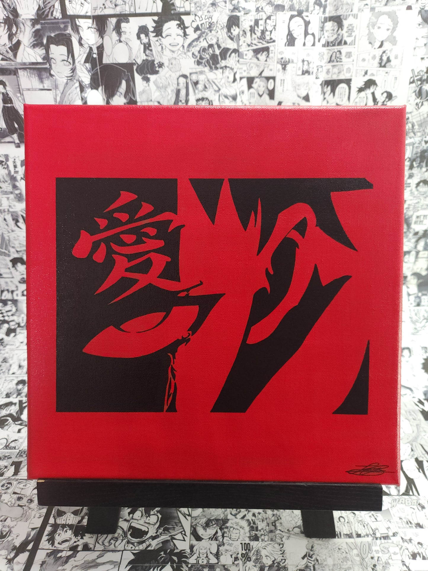 Gaara Acrylic Anime Painting