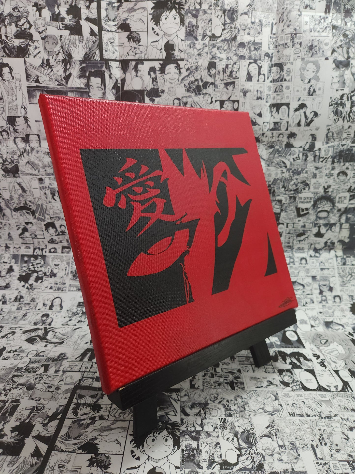 Gaara Acrylic Anime Painting