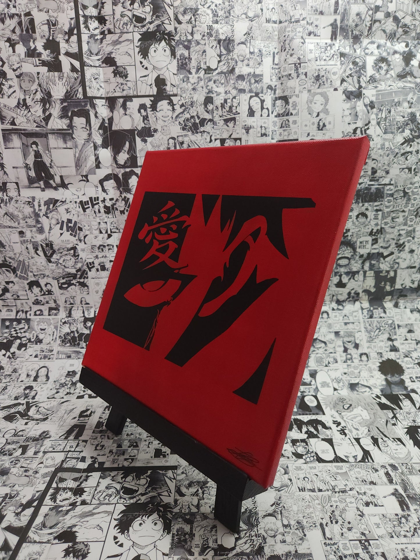 Gaara Acrylic Anime Painting