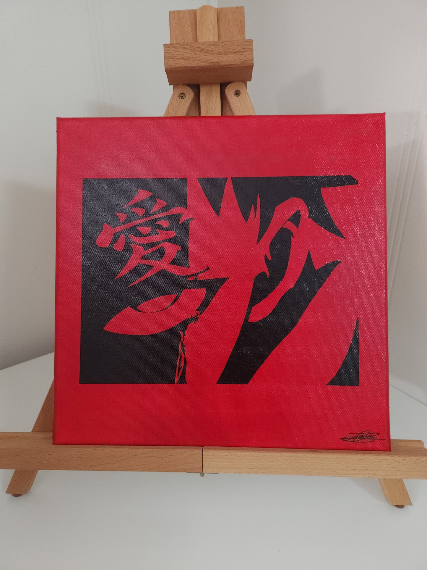 Gaara Acrylic Anime Painting