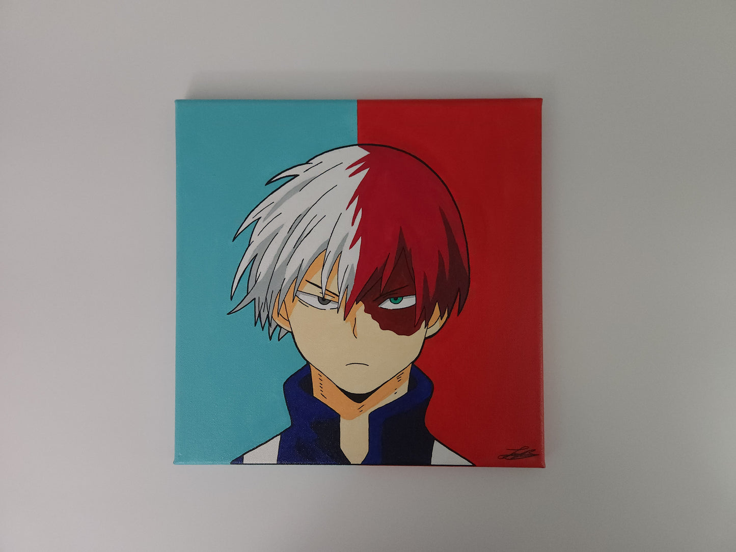 Shoto Todoroki Handmade Acrylic Anime Painting