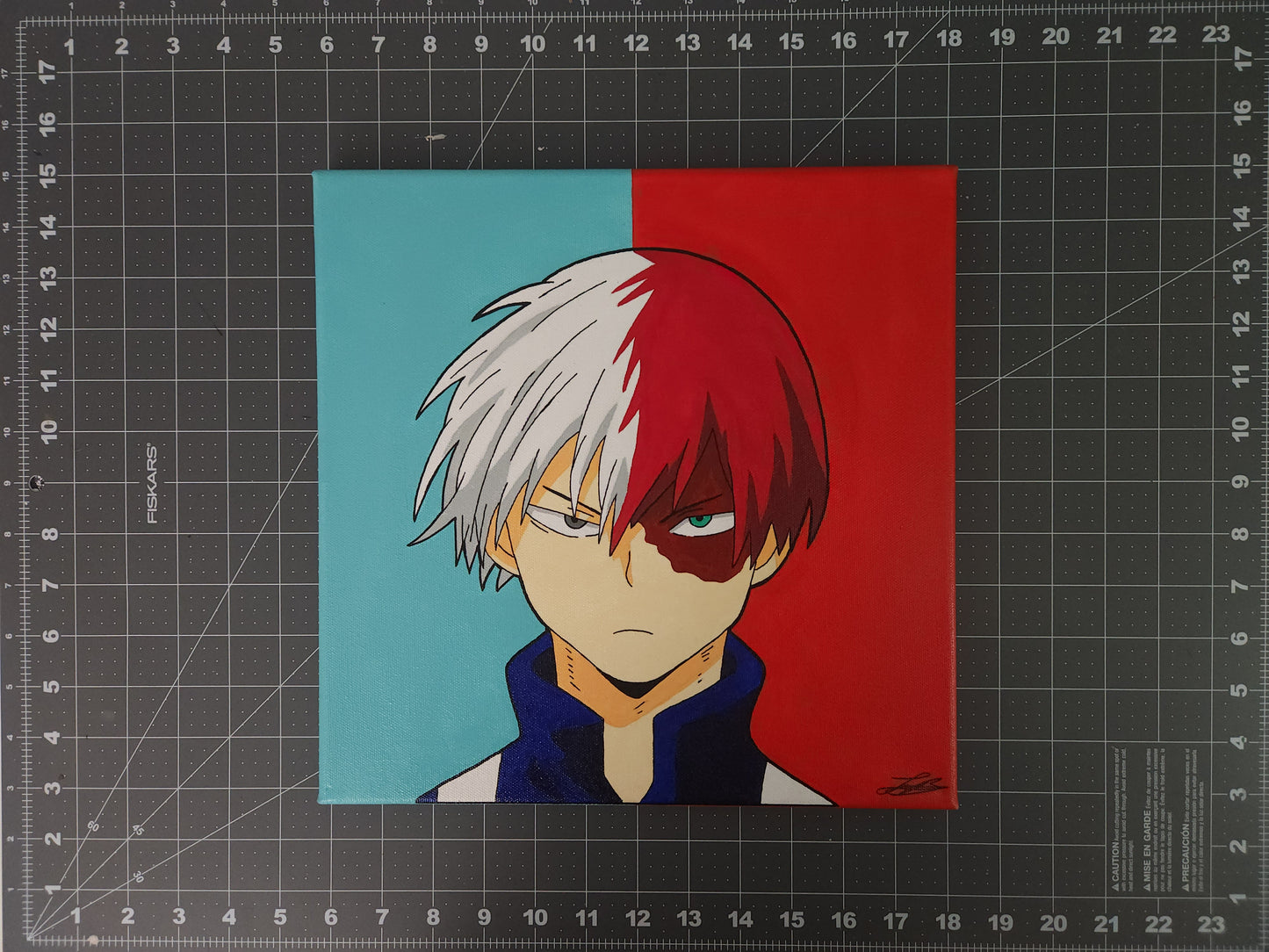 Shoto Todoroki Handmade Acrylic Anime Painting