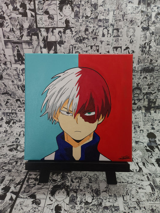 Shoto Todoroki Handmade Acrylic Anime Painting