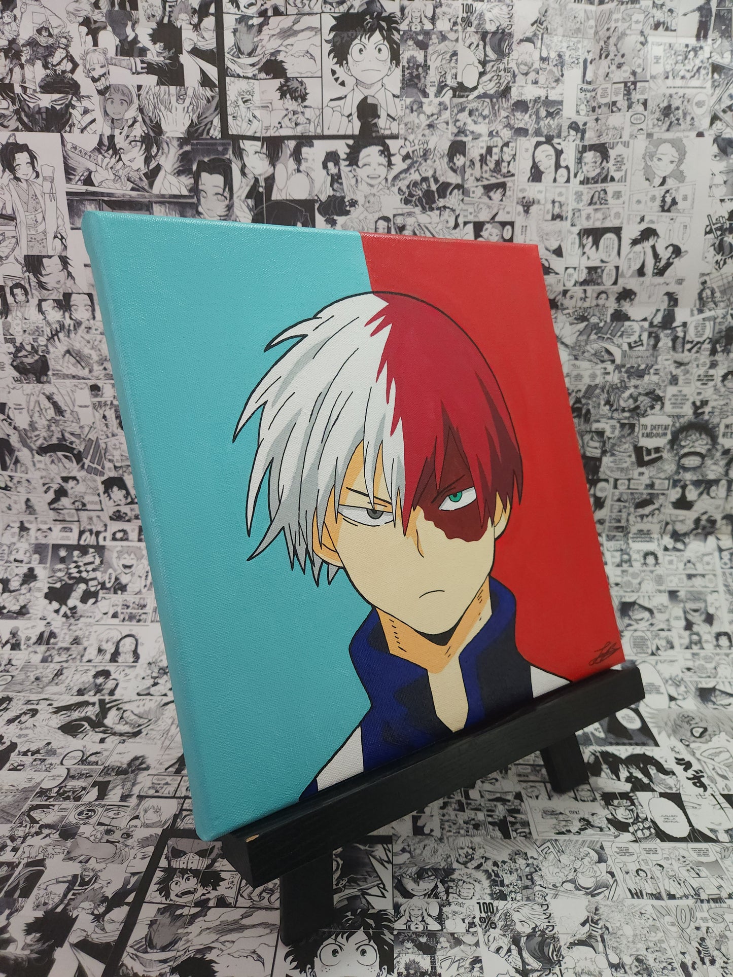 Shoto Todoroki Handmade Acrylic Anime Painting