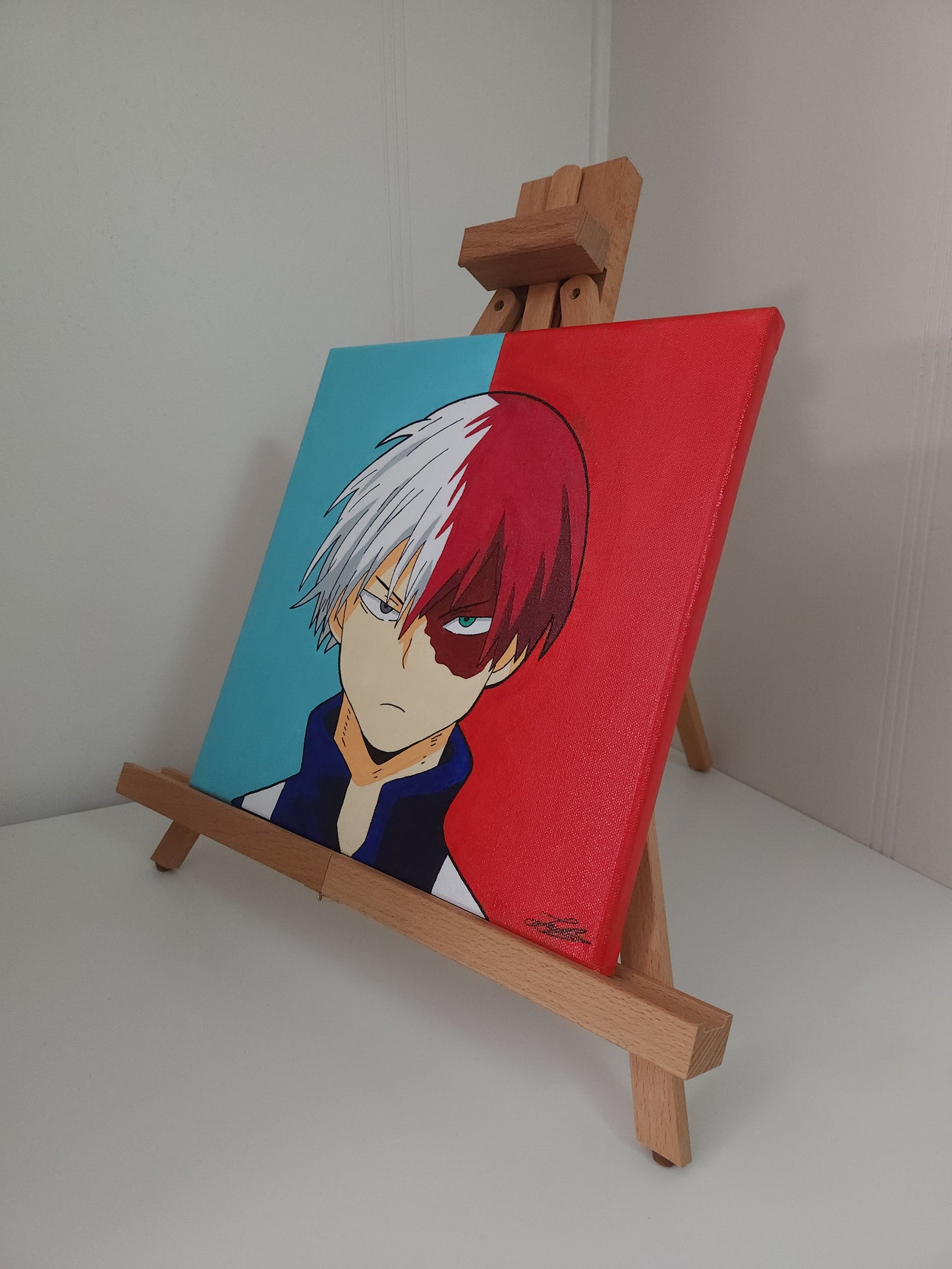 Shoto Todoroki Handmade Acrylic Anime Painting