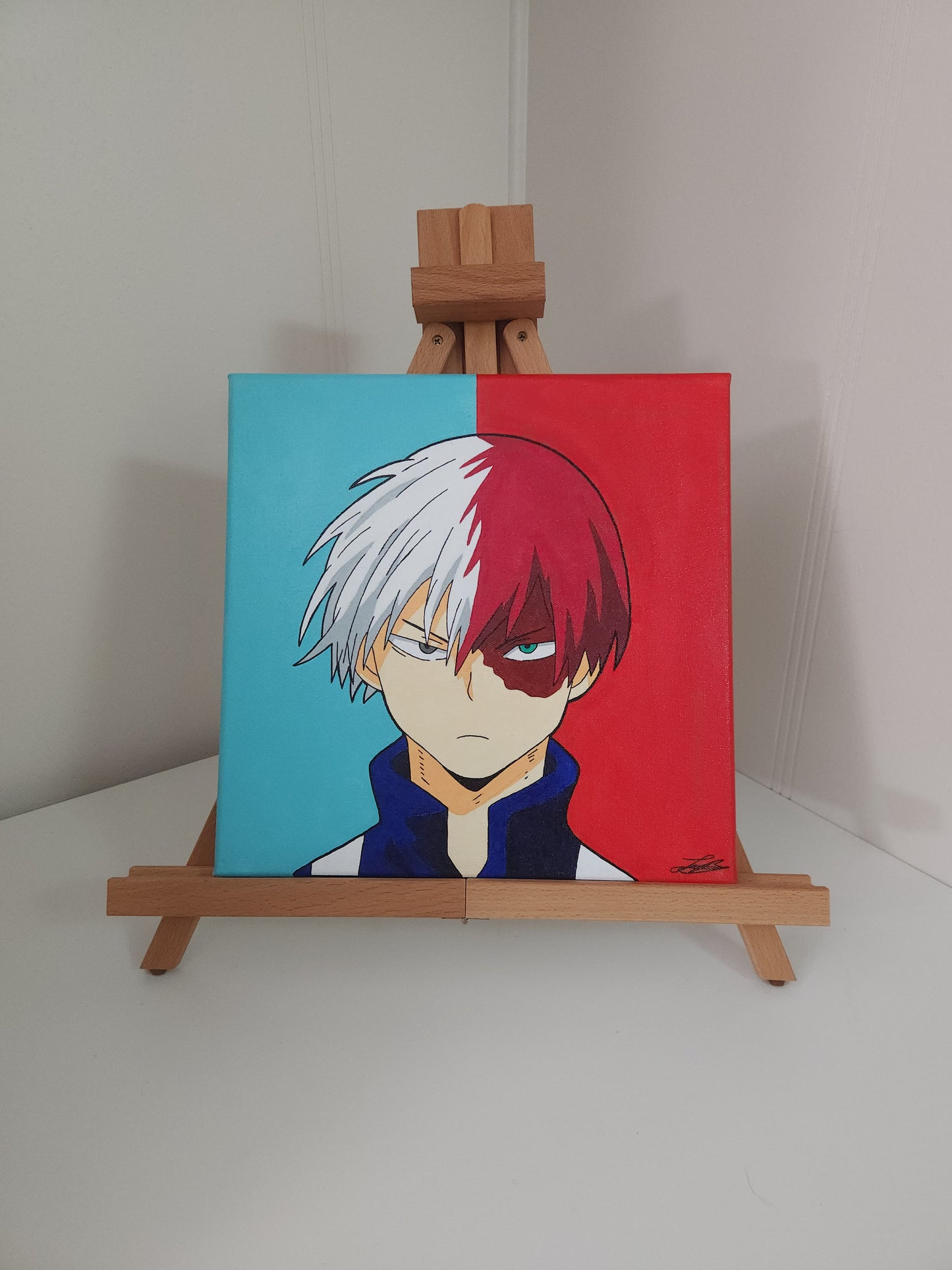 Shoto Todoroki Handmade Acrylic Anime Painting