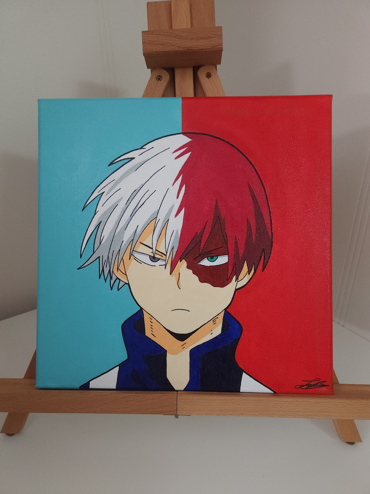 Shoto Todoroki Handmade Acrylic Anime Painting