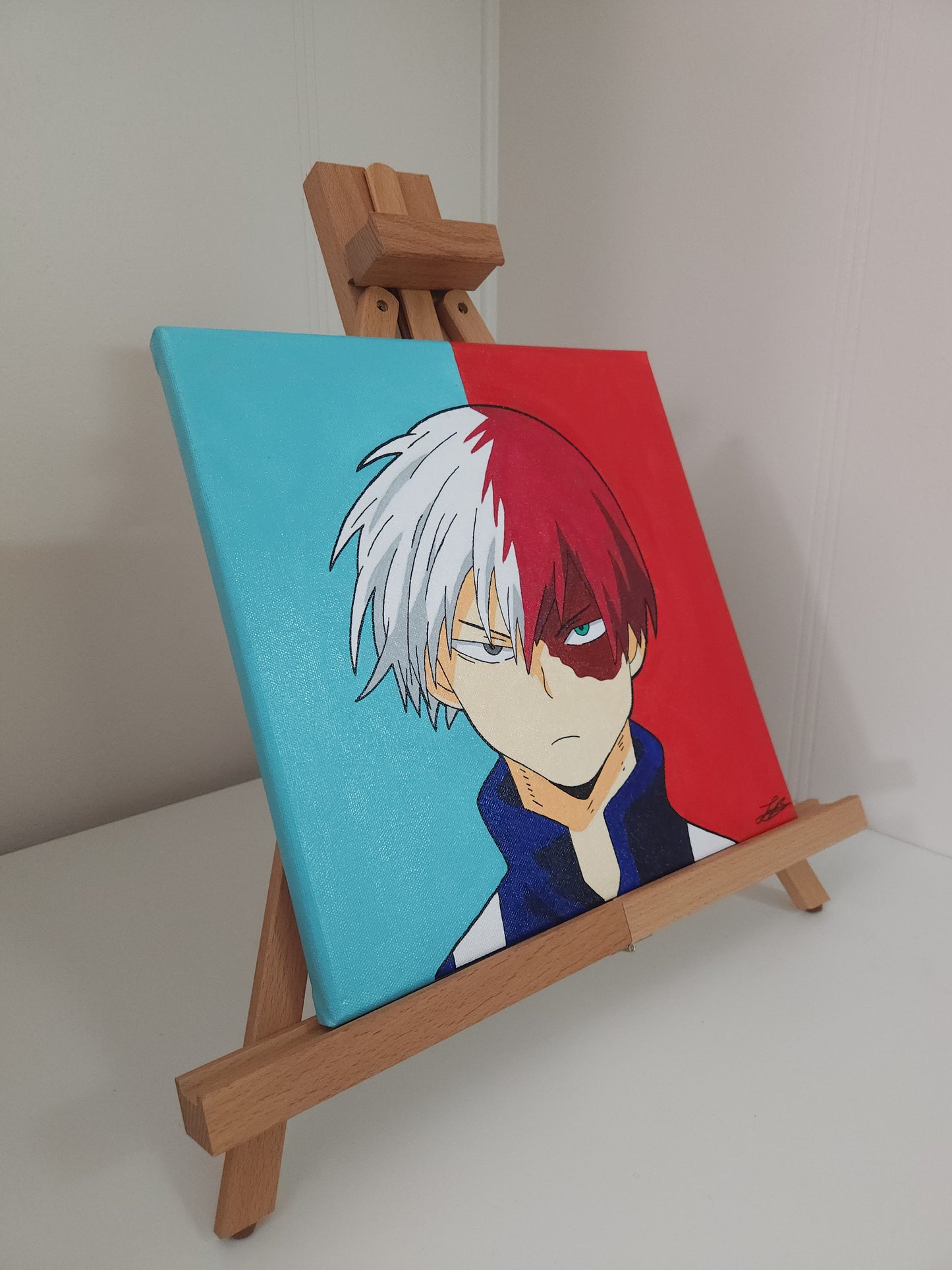 Shoto Todoroki Handmade Acrylic Anime Painting