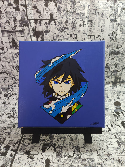 Giyu Tomioka Handmade Acrylic Anime Painting