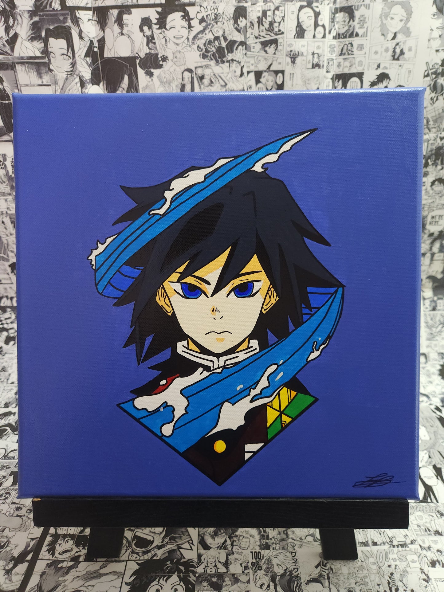 Giyu Tomioka Handmade Acrylic Anime Painting