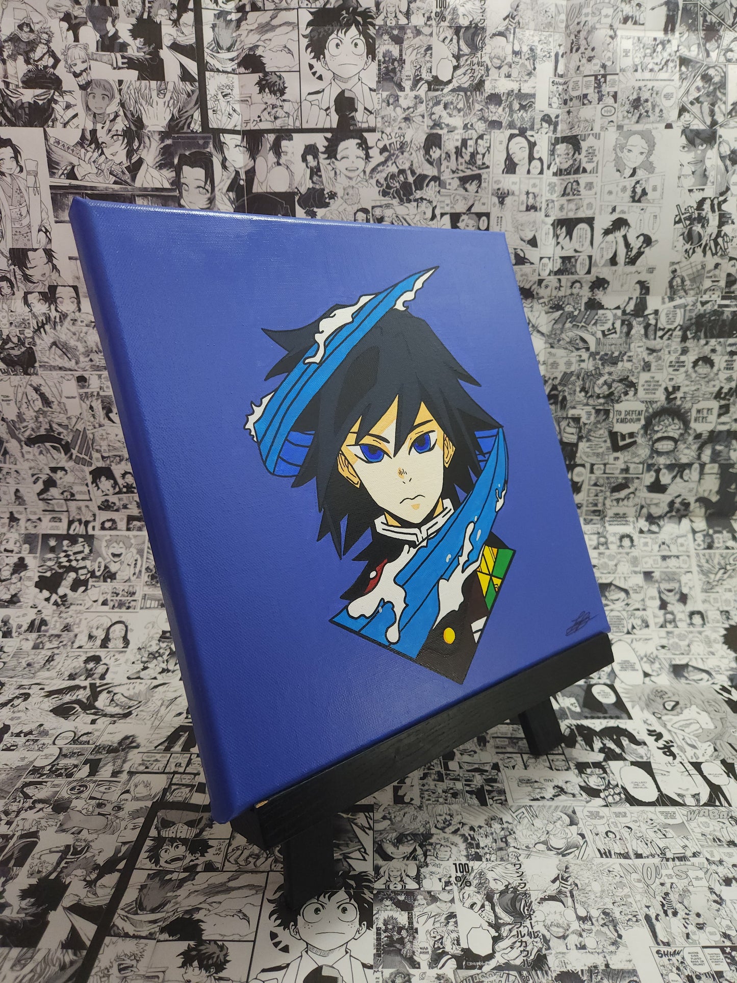 Giyu Tomioka Handmade Acrylic Anime Painting