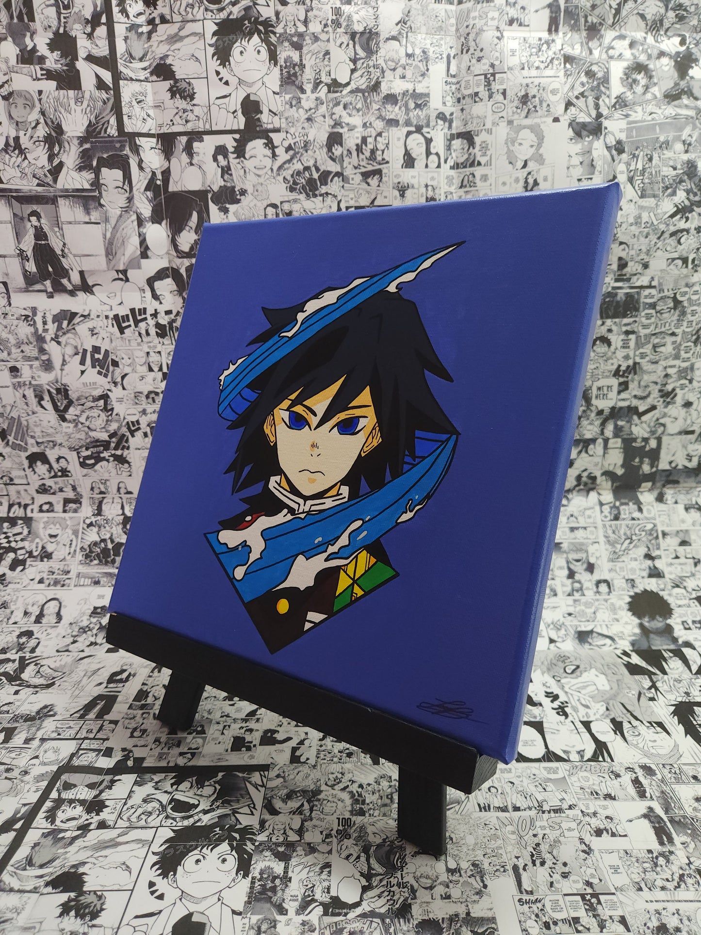 Giyu Tomioka Handmade Acrylic Anime Painting