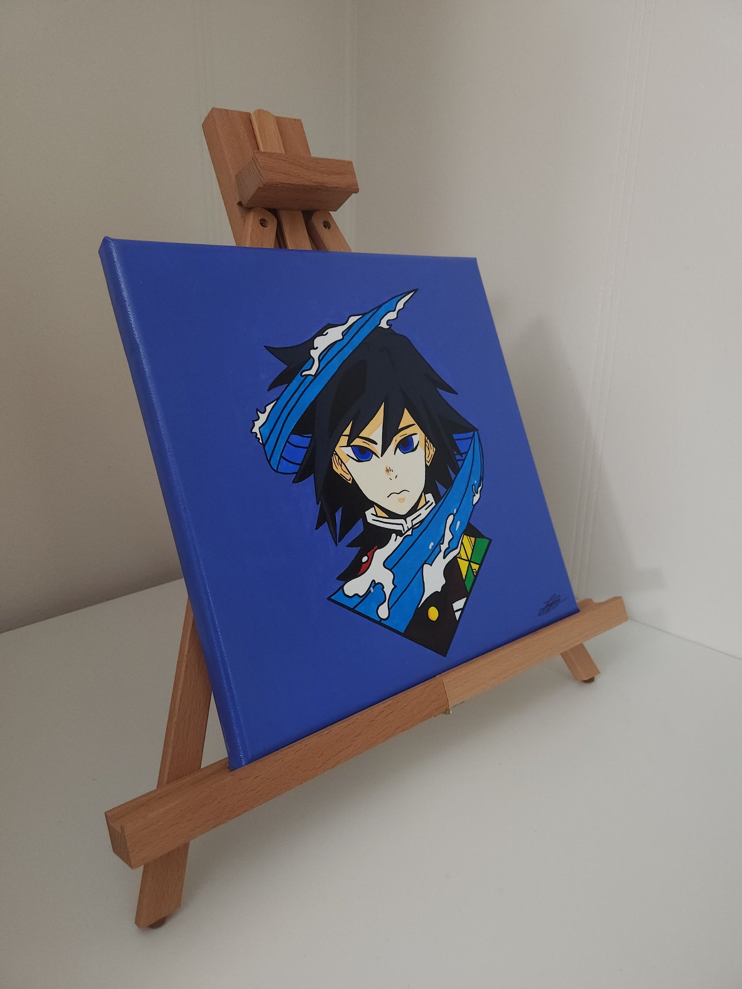 Giyu Tomioka Handmade Acrylic Anime Painting