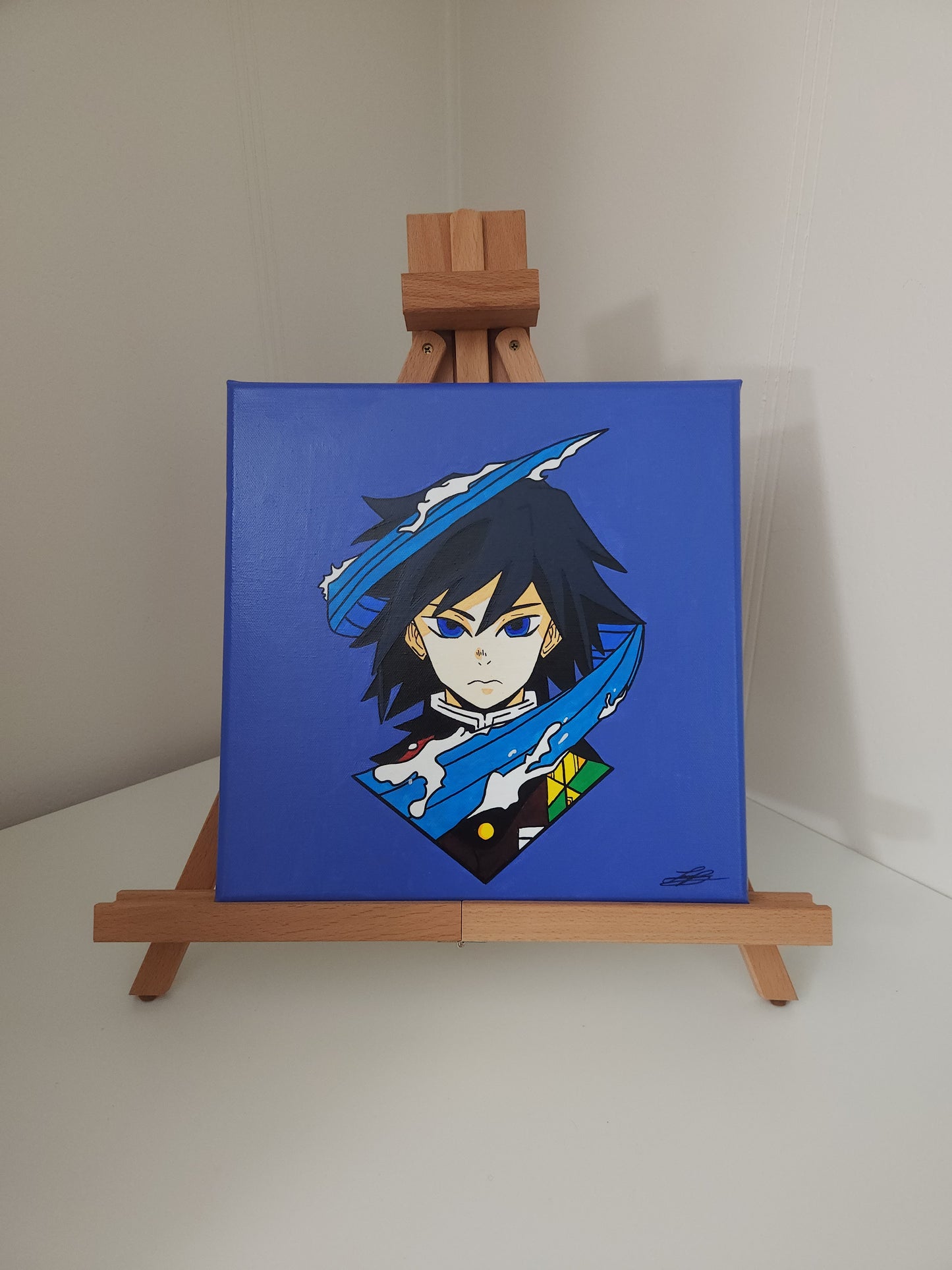 Giyu Tomioka Handmade Acrylic Anime Painting