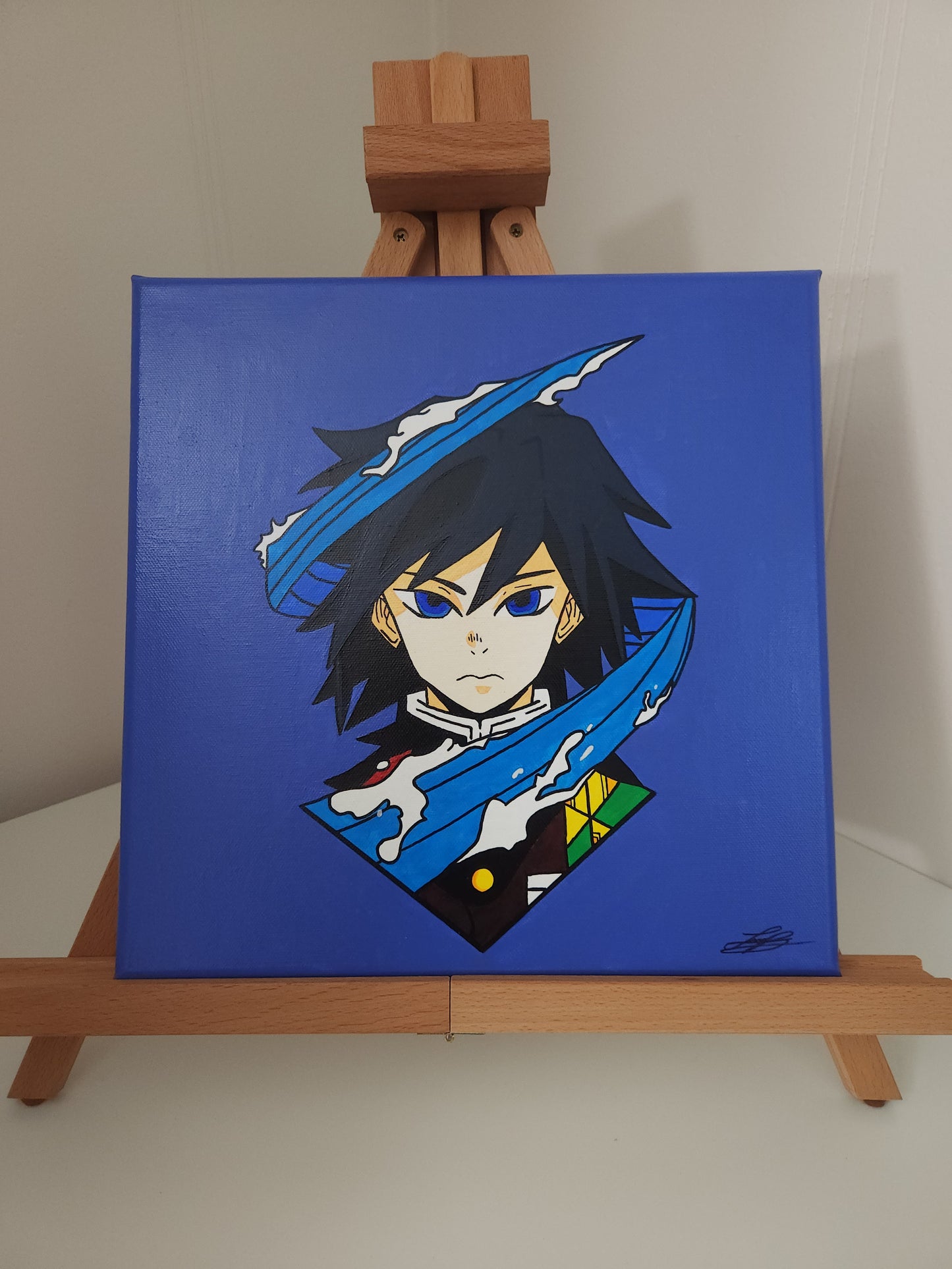Giyu Tomioka Handmade Acrylic Anime Painting