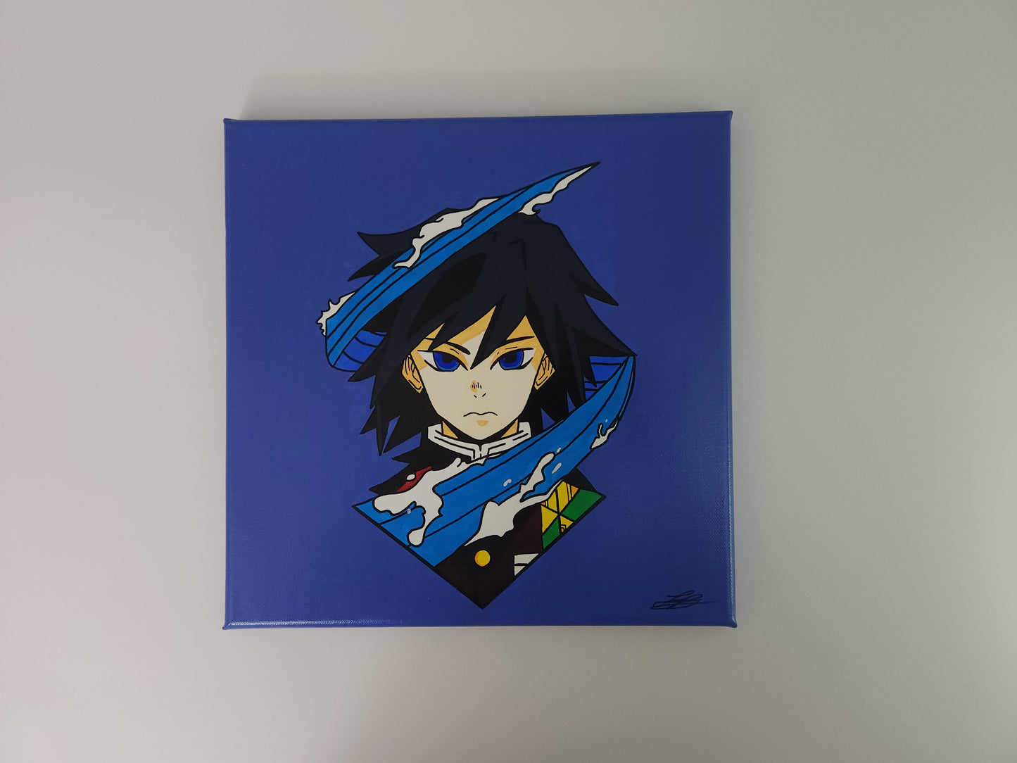 Giyu Tomioka Handmade Acrylic Anime Painting