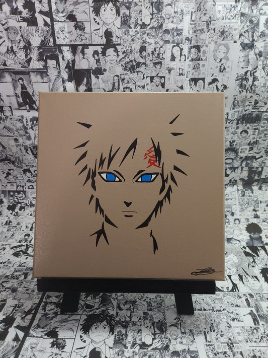 Gaara Handmade Acrylic Anime Painting