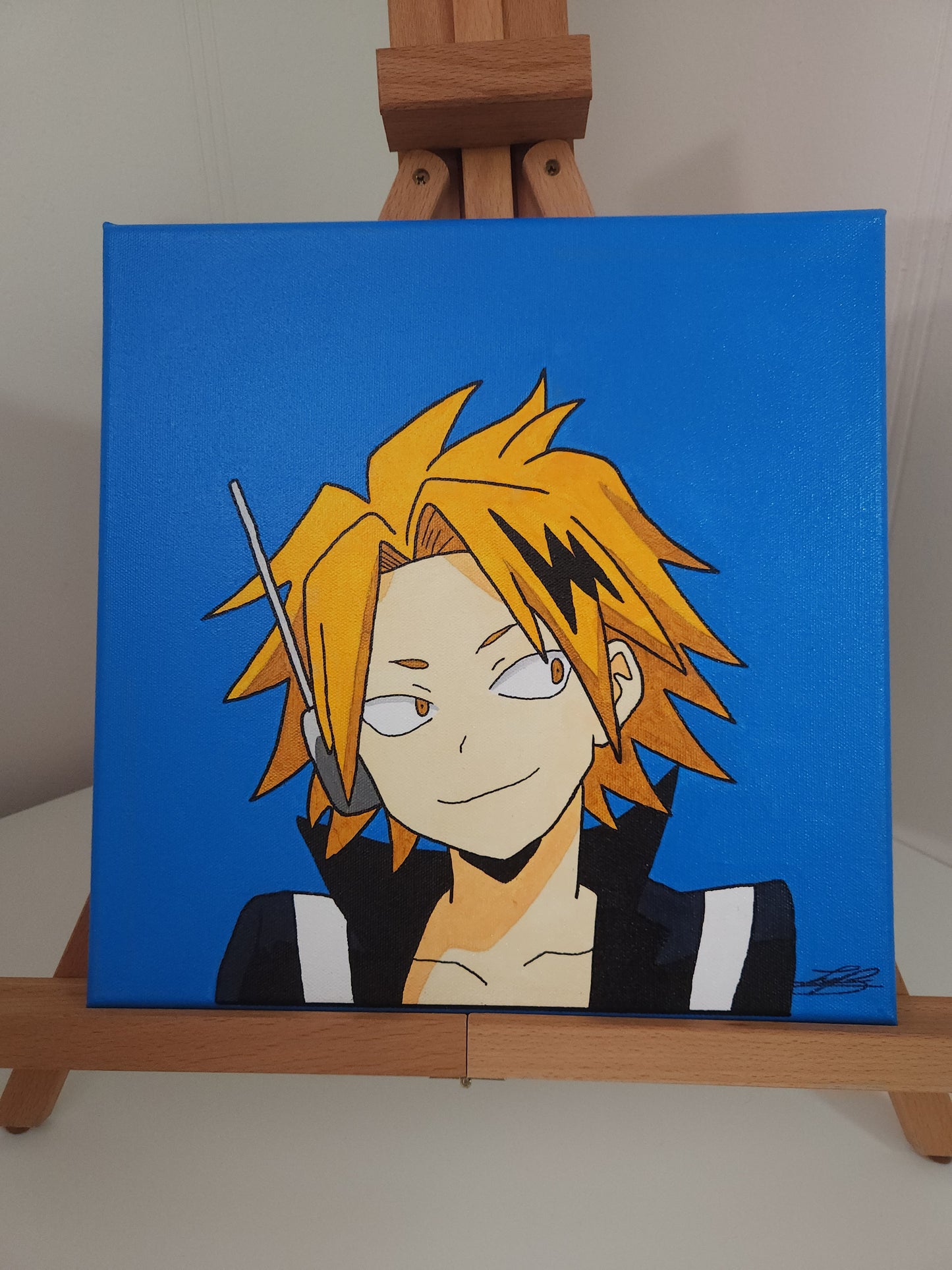 Denki Kaminari Handmade Acrylic Anime Painting