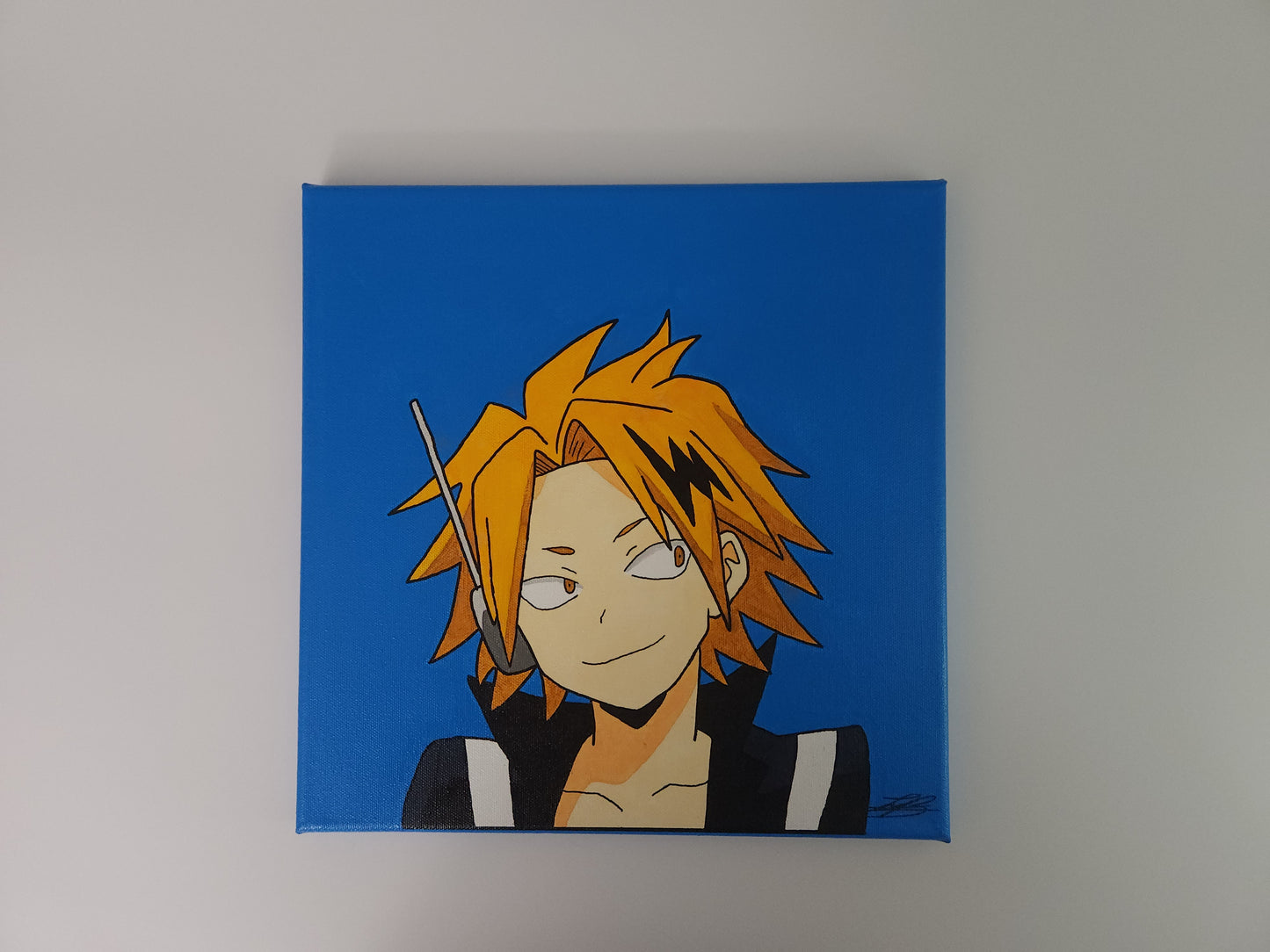 Denki Kaminari Handmade Acrylic Anime Painting