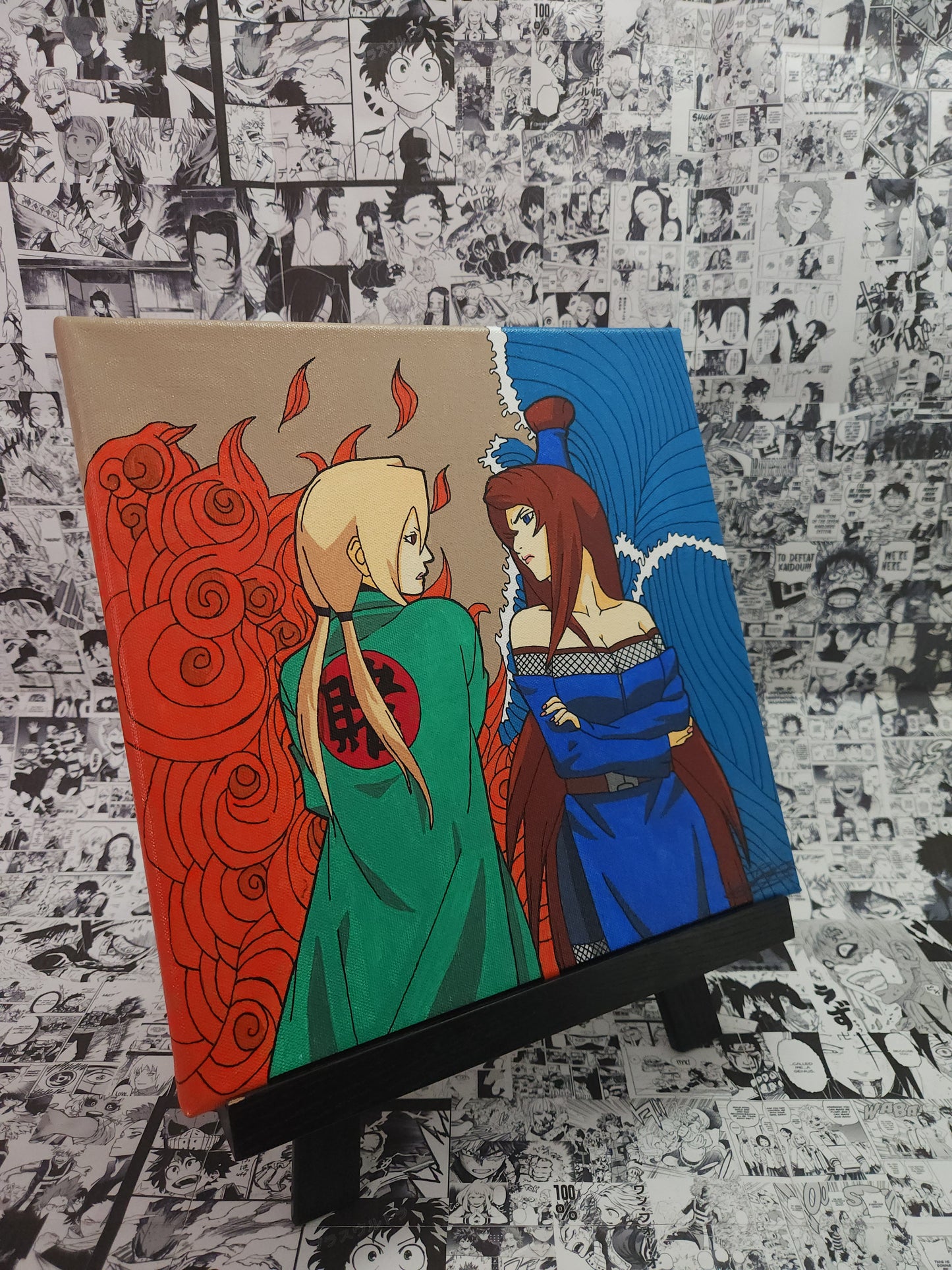 Tsunade & Mei Handmade Acrylic Anime Painting