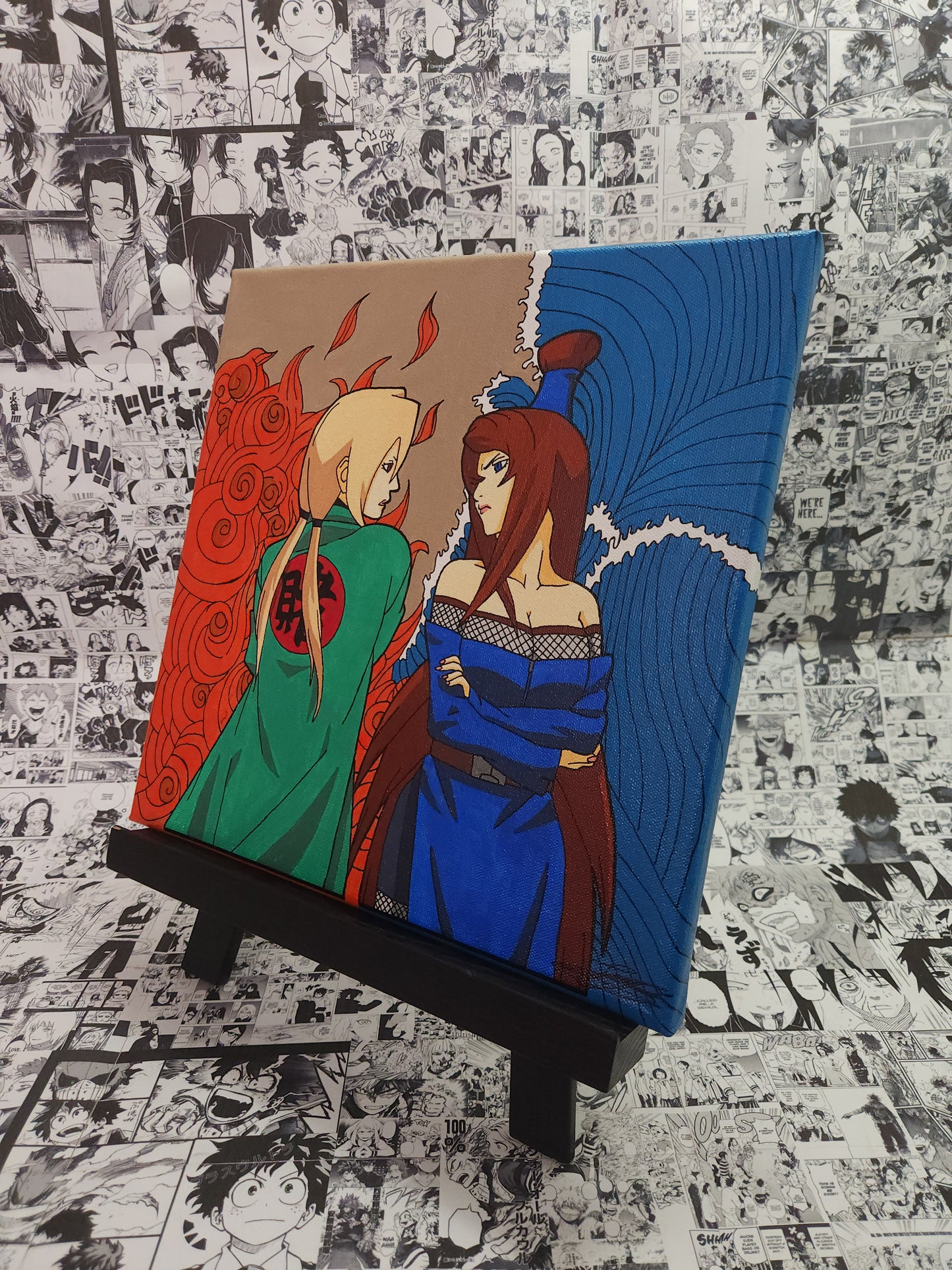 Tsunade & Mei Handmade Acrylic Anime Painting