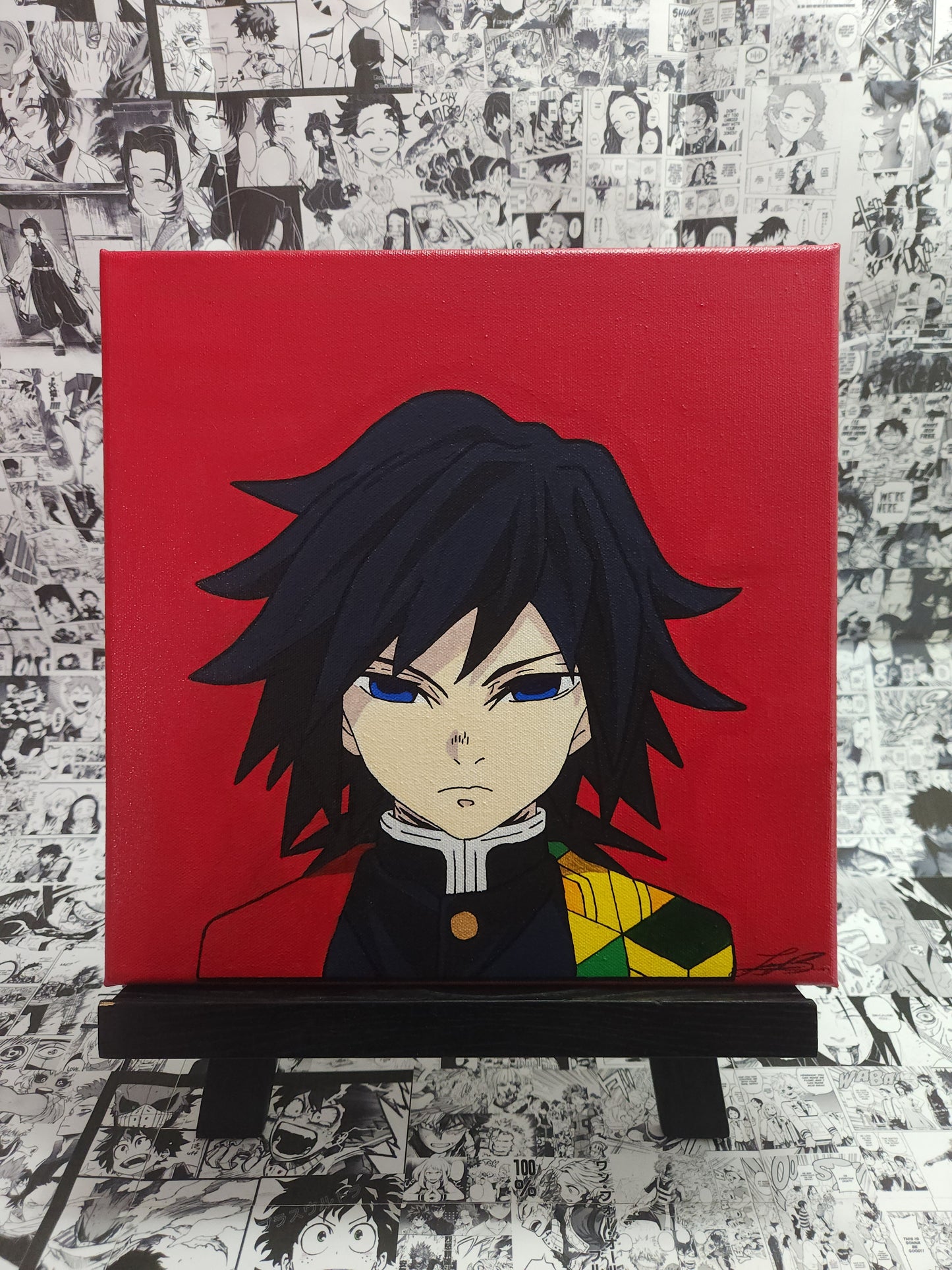 Giyu Tomioka Handmade Acrylic Anime Painting