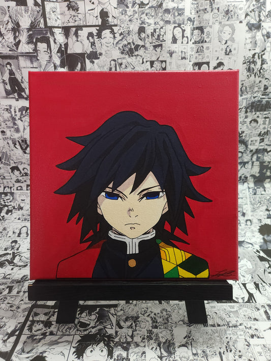 Giyu Tomioka Handmade Acrylic Anime Painting