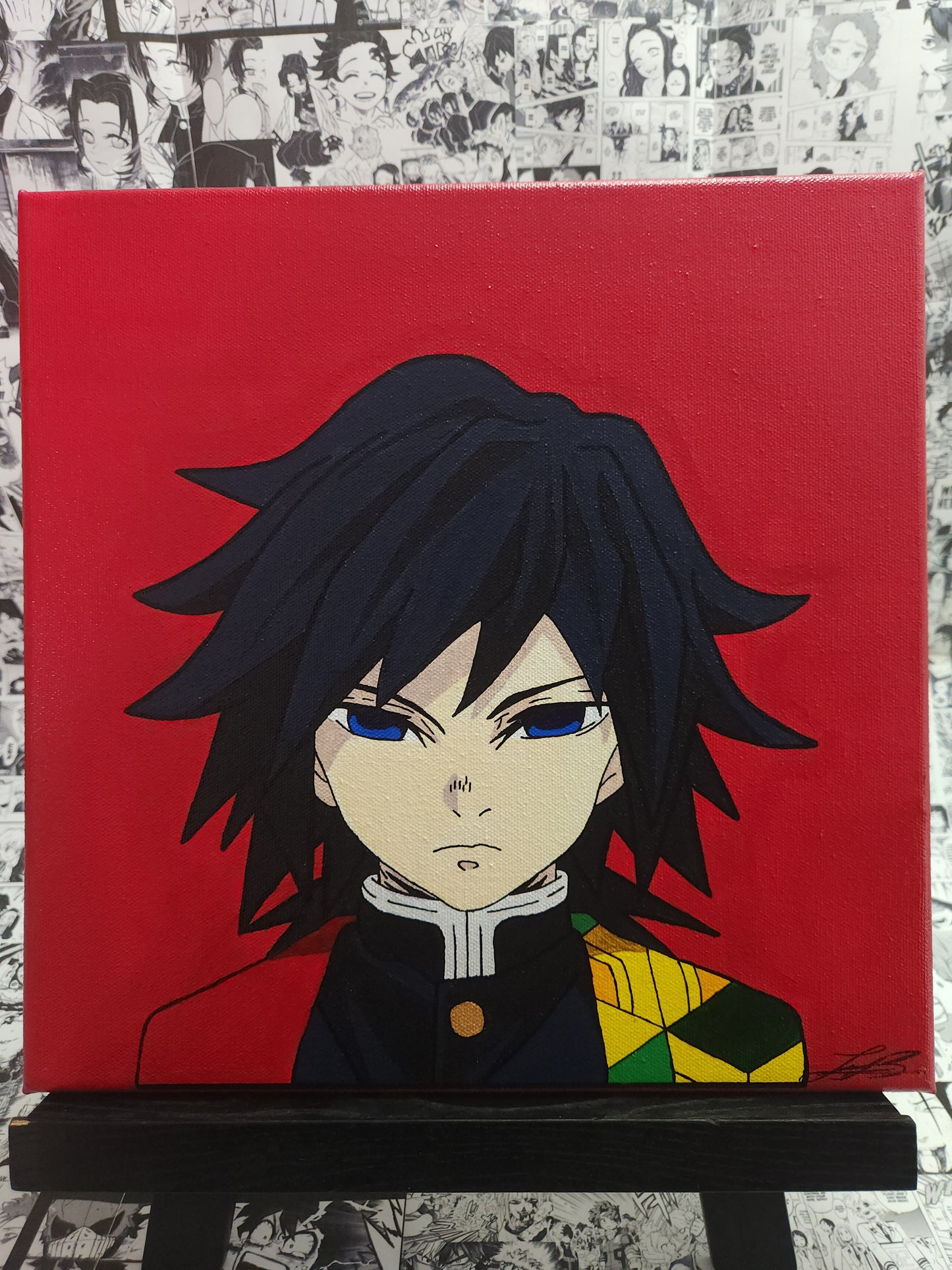 Giyu Tomioka Handmade Acrylic Anime Painting