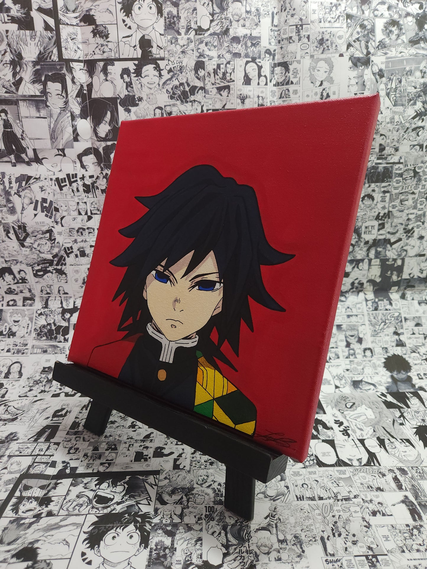 Giyu Tomioka Handmade Acrylic Anime Painting