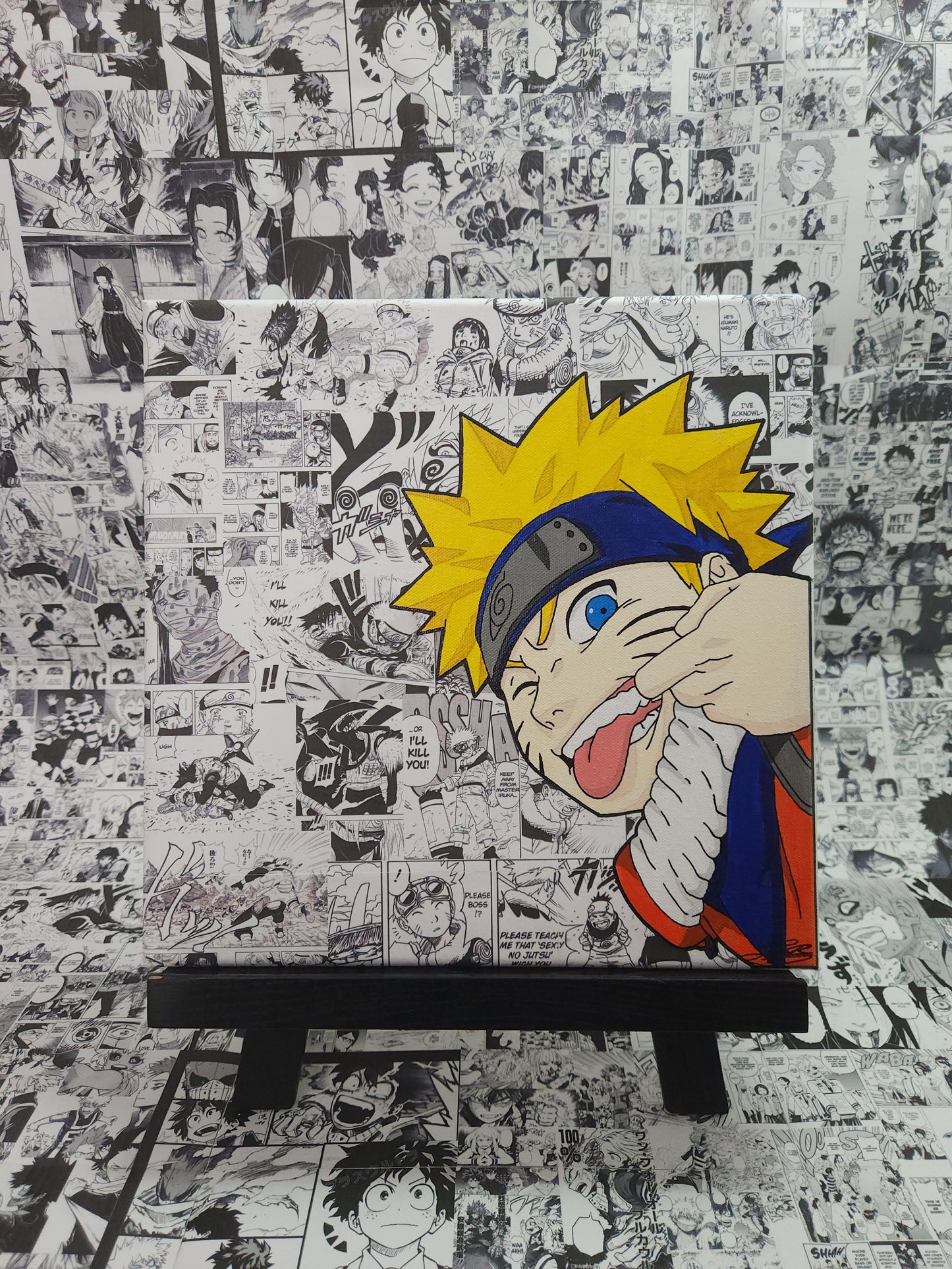 Naruto Uzumaki Handmade Acrylic Anime Painting