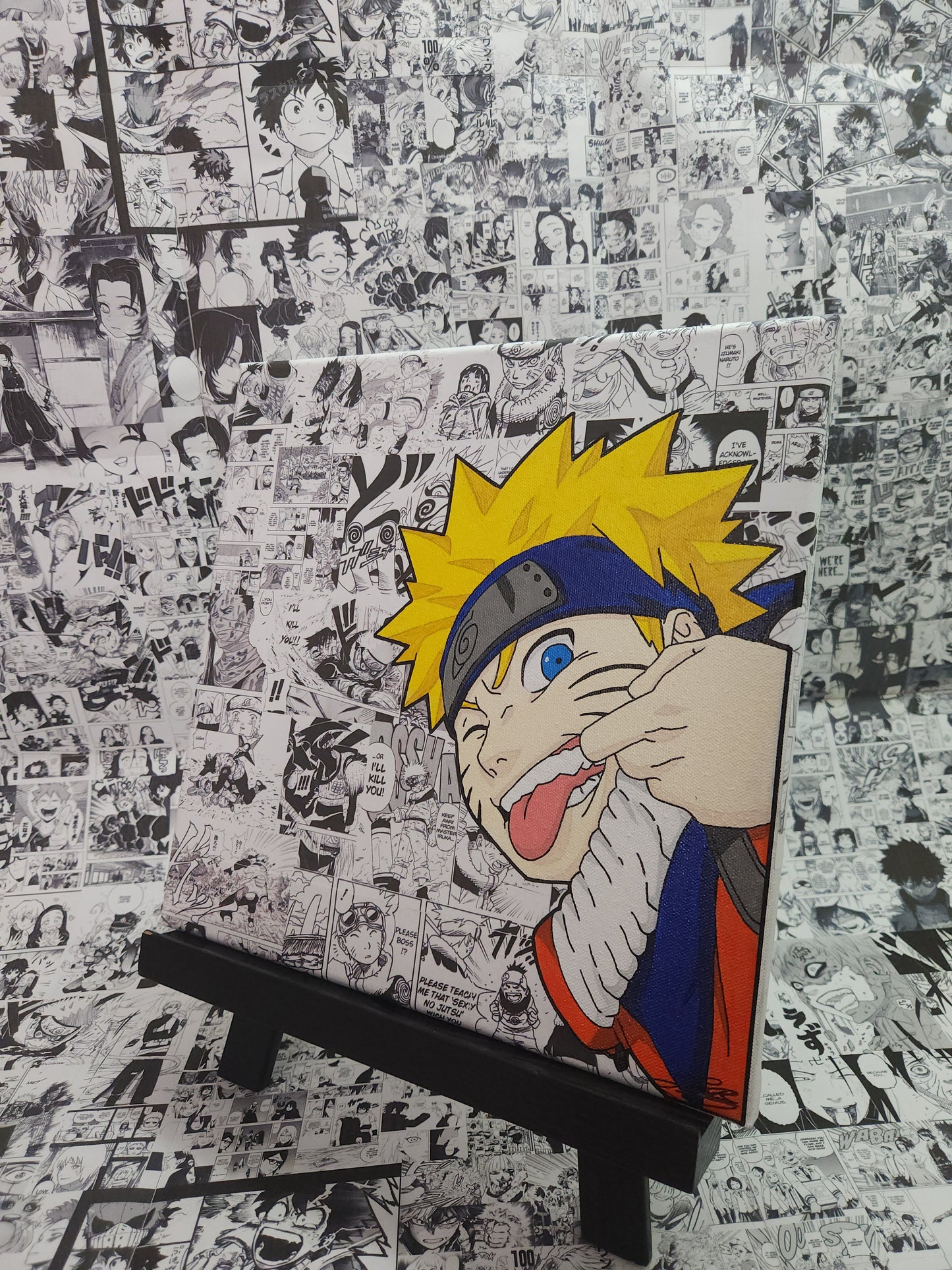 Naruto Uzumaki Handmade Acrylic Anime Painting