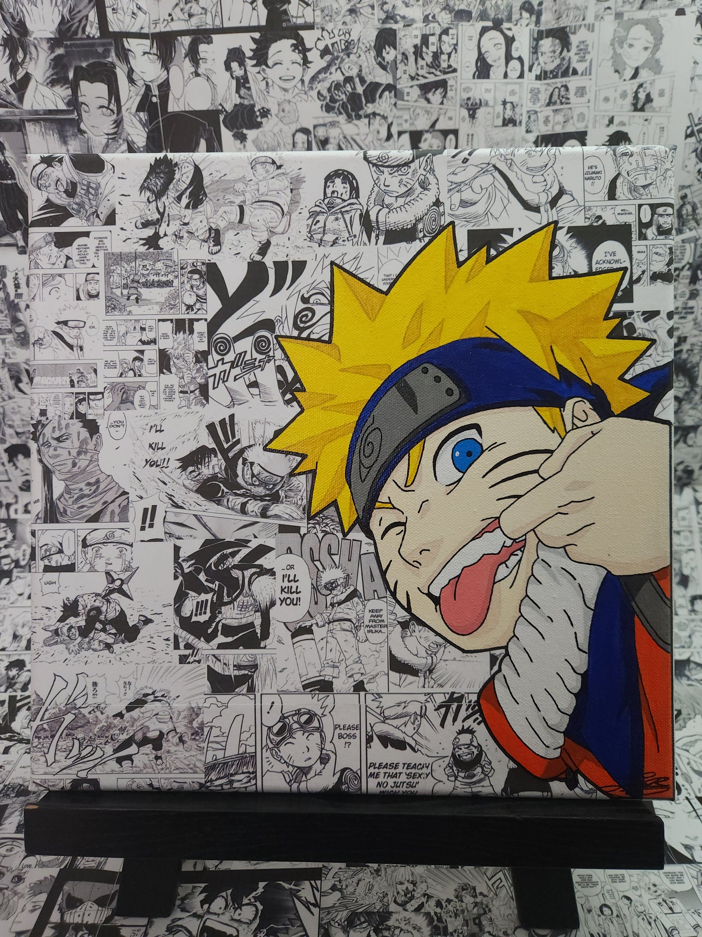 Naruto Uzumaki Handmade Acrylic Anime Painting