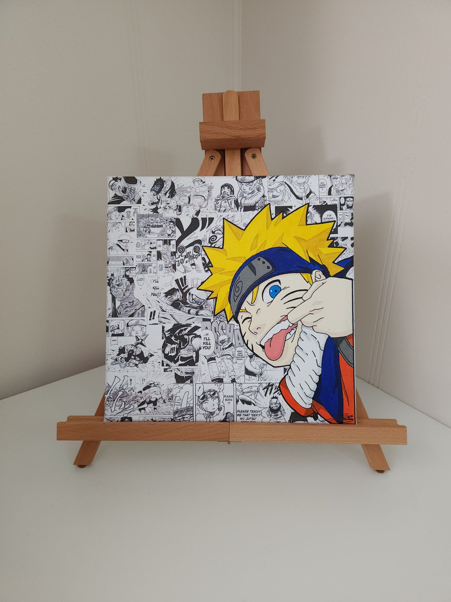 Naruto Uzumaki Handmade Acrylic Anime Painting