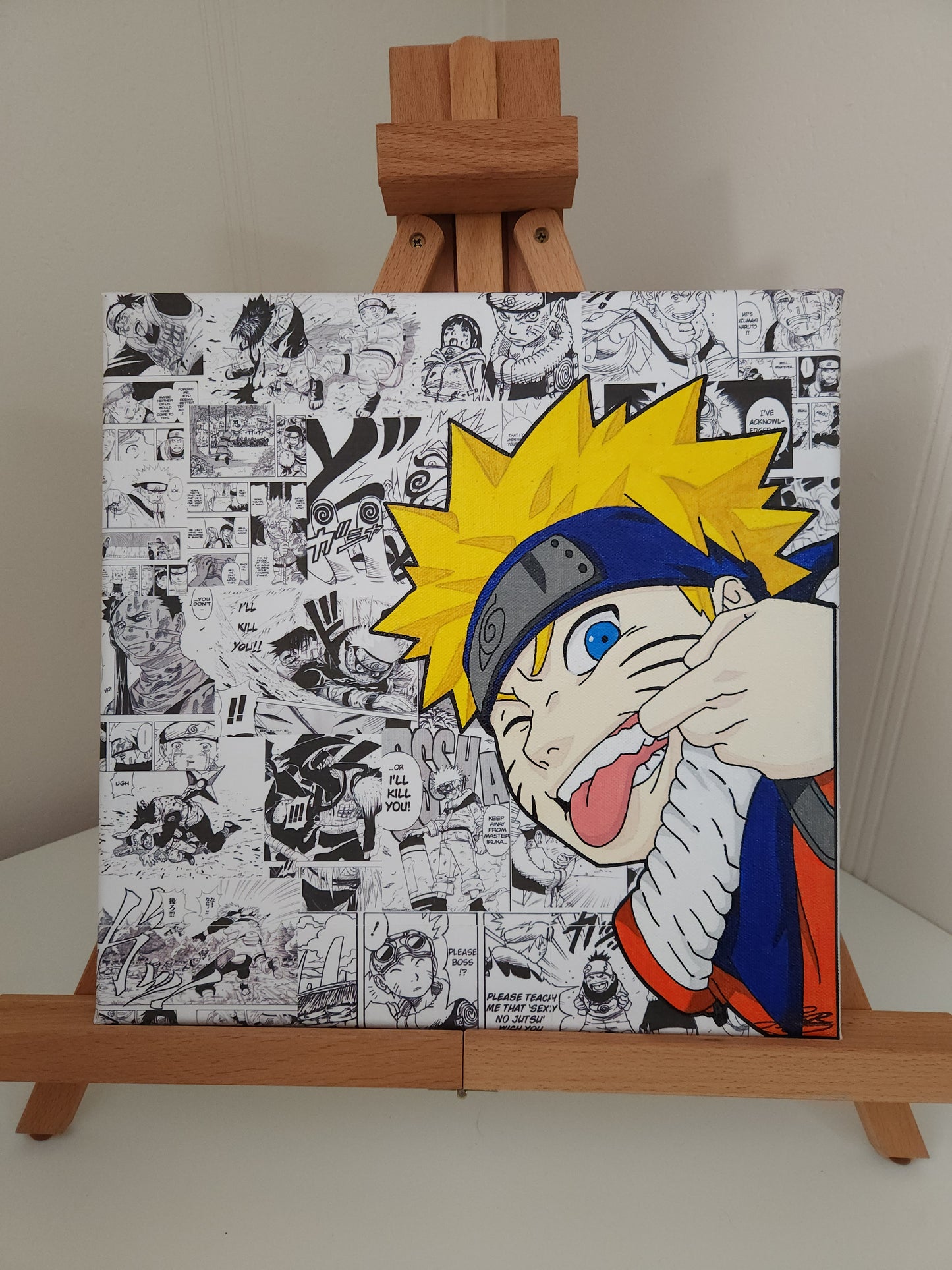 Naruto Uzumaki Handmade Acrylic Anime Painting