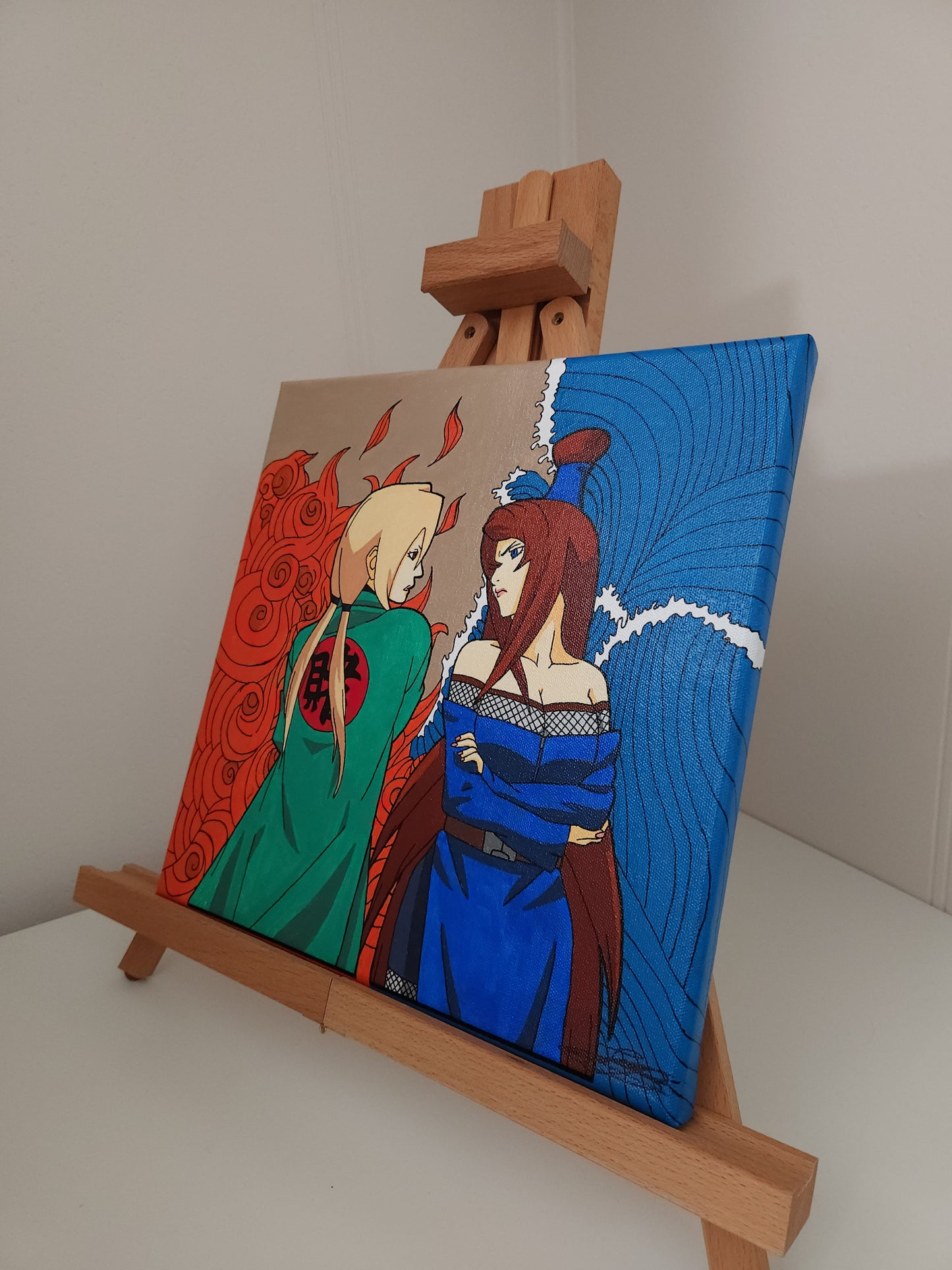 Tsunade & Mei Handmade Acrylic Anime Painting