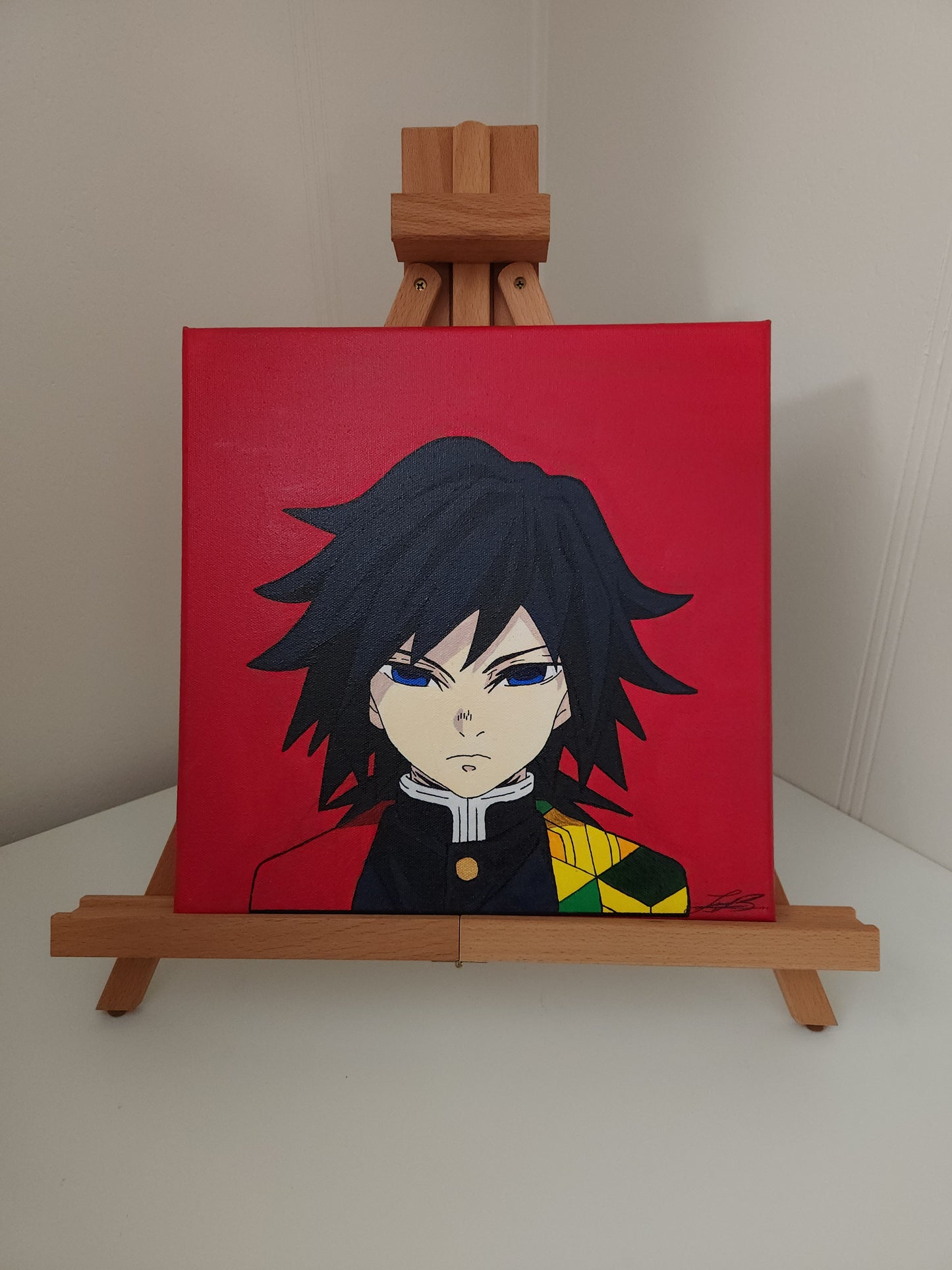 Giyu Tomioka Handmade Acrylic Anime Painting